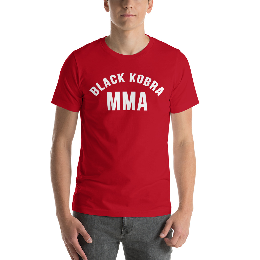 Black Kobra by Dewey Cooper T-Shirt, White Logo