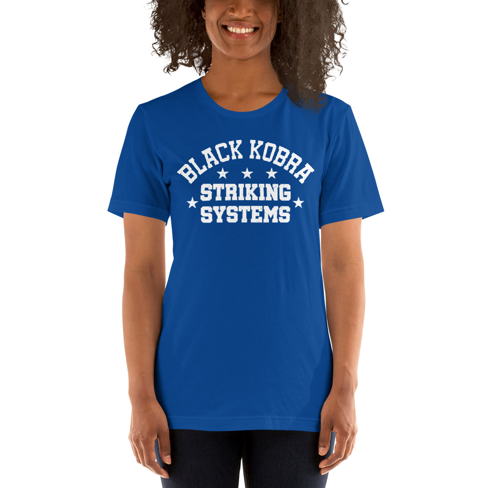 Striking Systems by Dewey Cooper T-Shirt, White Logo