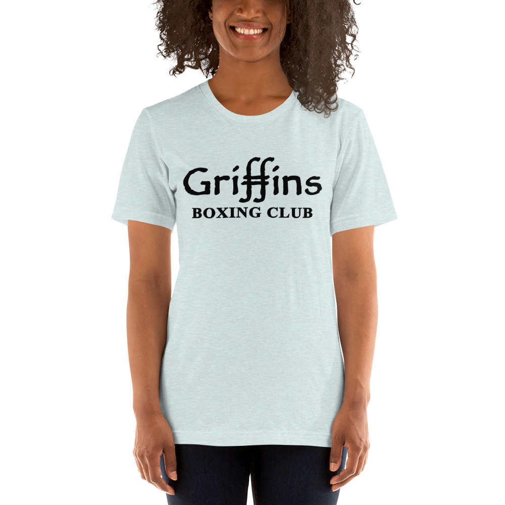 Griffins Boxing Club Text ’s T-Shirt, Black Logo