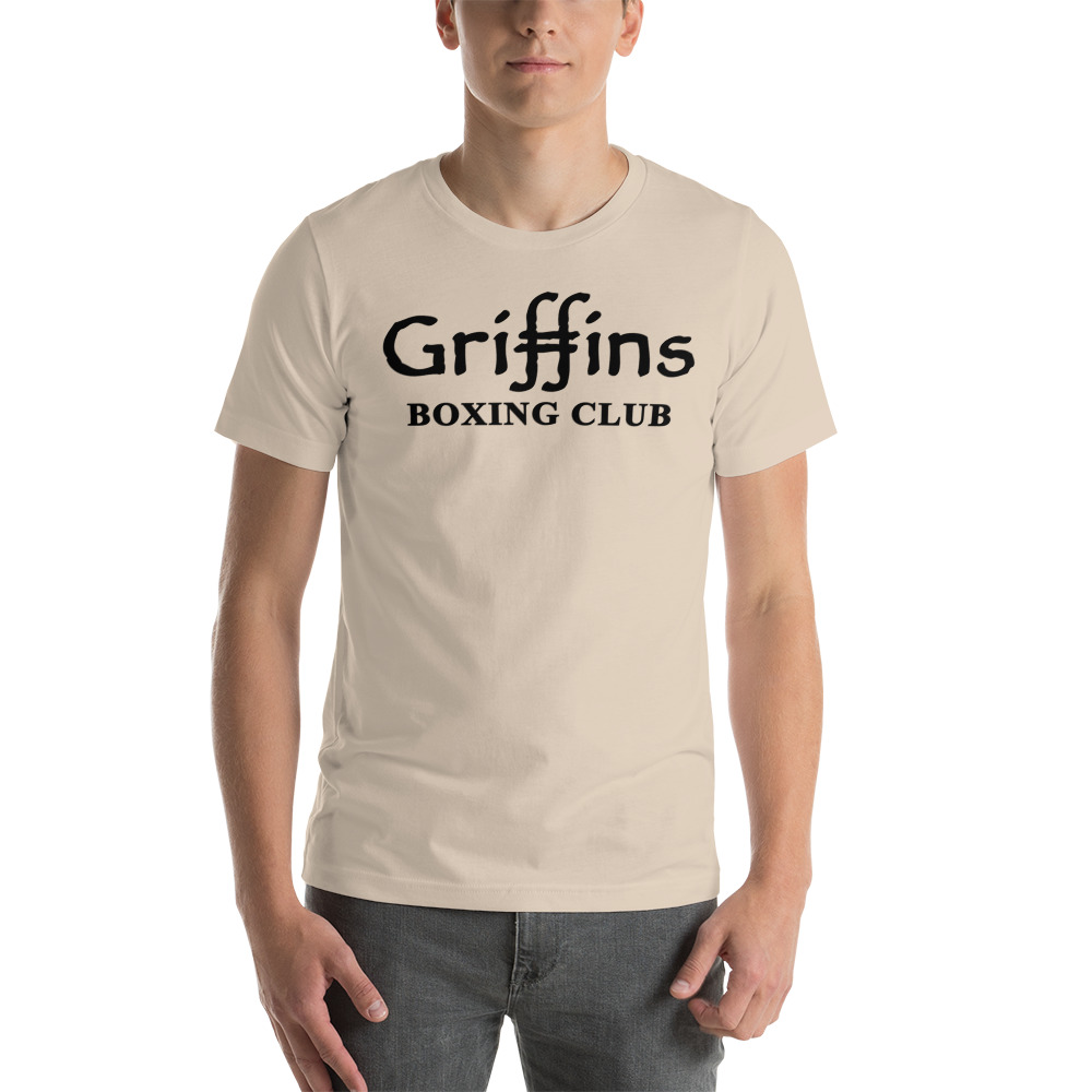 Griffins Boxing Club Text ’s T-Shirt, Black Logo