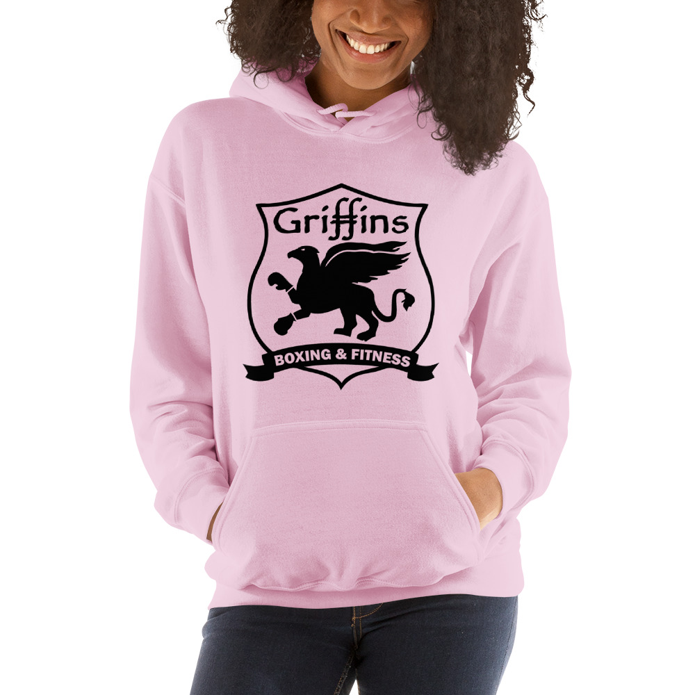 Griffins Emblem Women's Hoodie, Black Logo