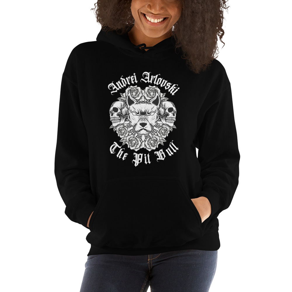 The PitBull (White) by Andrei Arlovski Hoodie