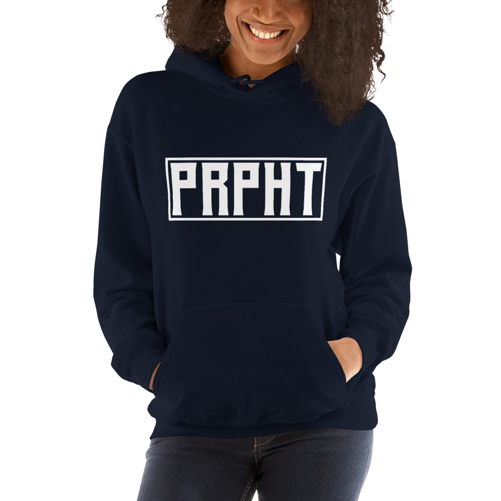 PRPHT by Evidence Njoku, Hoodie, White Logo