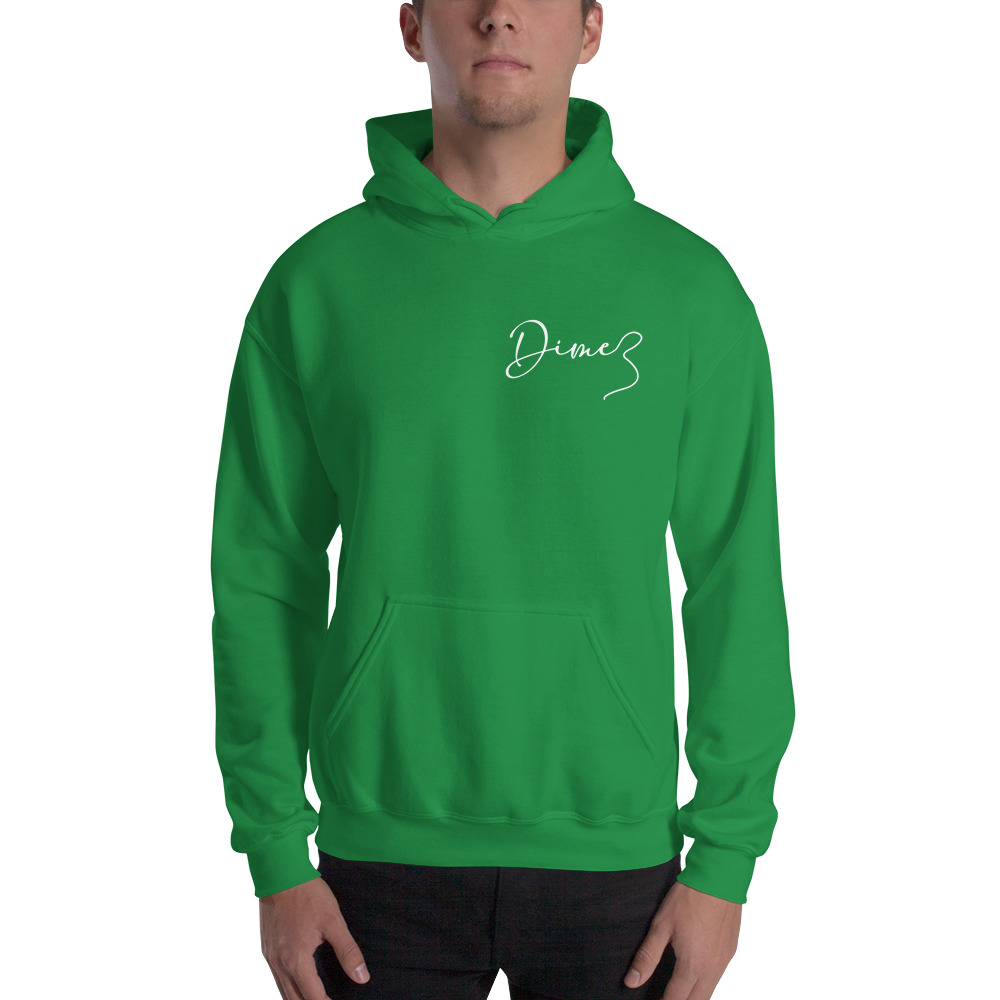 DIME (SL)  in White by Diamond Johnson Men’s Hoodie