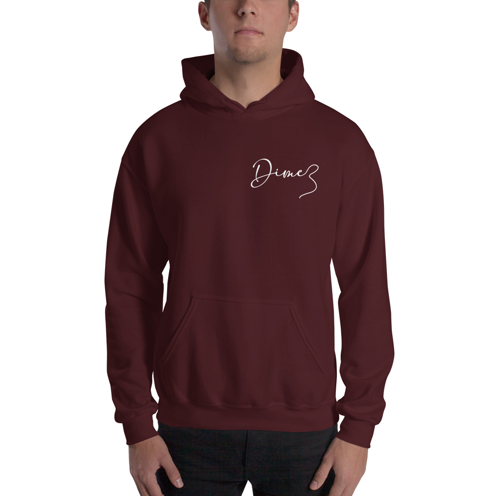 DIME (SL)  in White by Diamond Johnson Men’s Hoodie