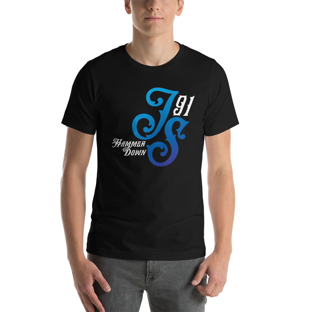 JS Hammer Down T-Shirt, White Logo