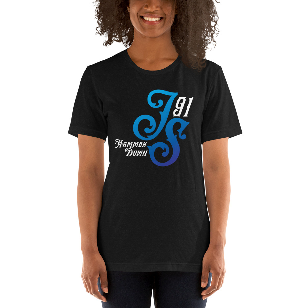 JS Hammer Down T-Shirt, White Logo