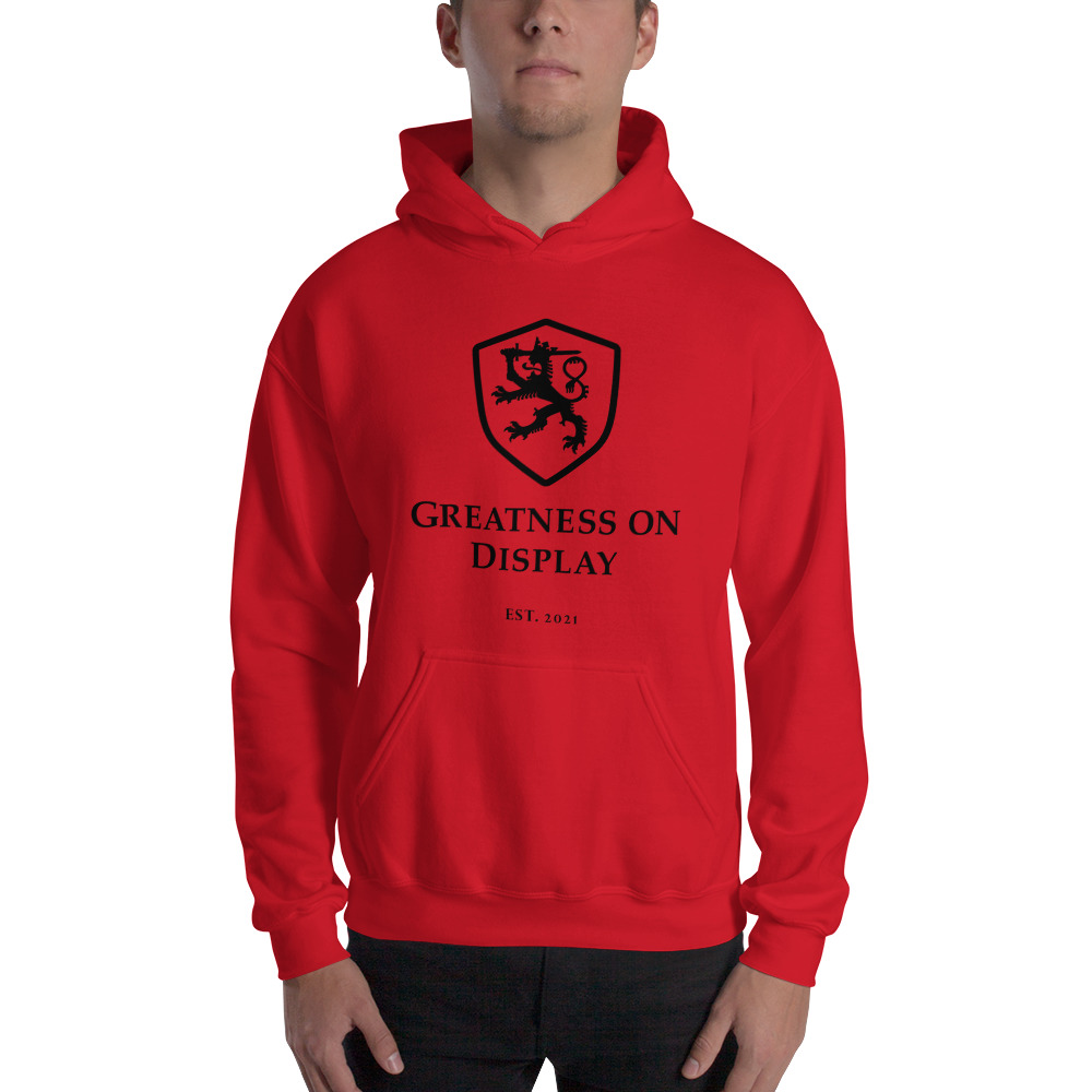 Greatness on Display Hoodie, Black Logo