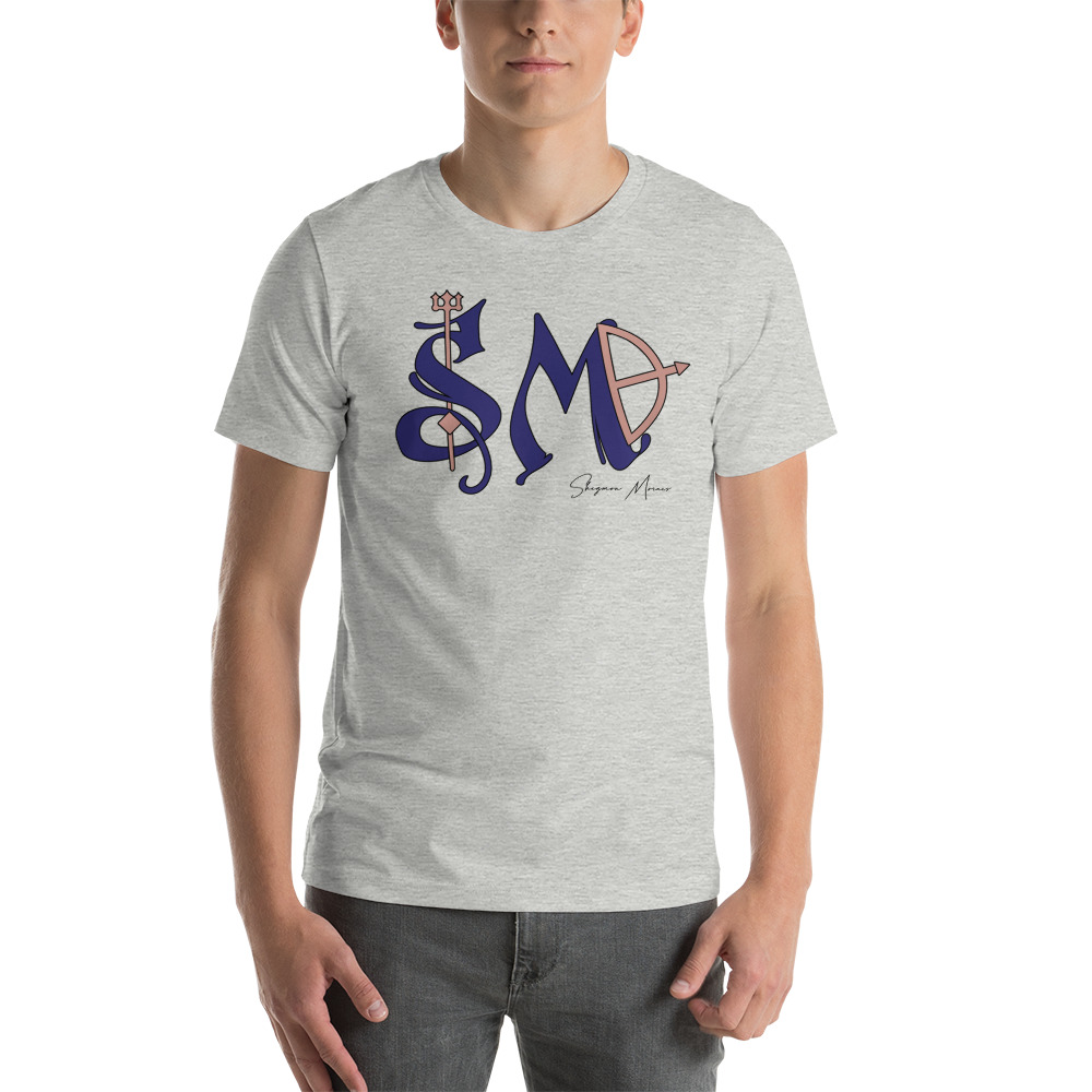 Sheymon Moraes Triton T-Shirt, Blue Logo on MILLIONS Sheymon Moraes Triton T-Shirt, Blue Logo