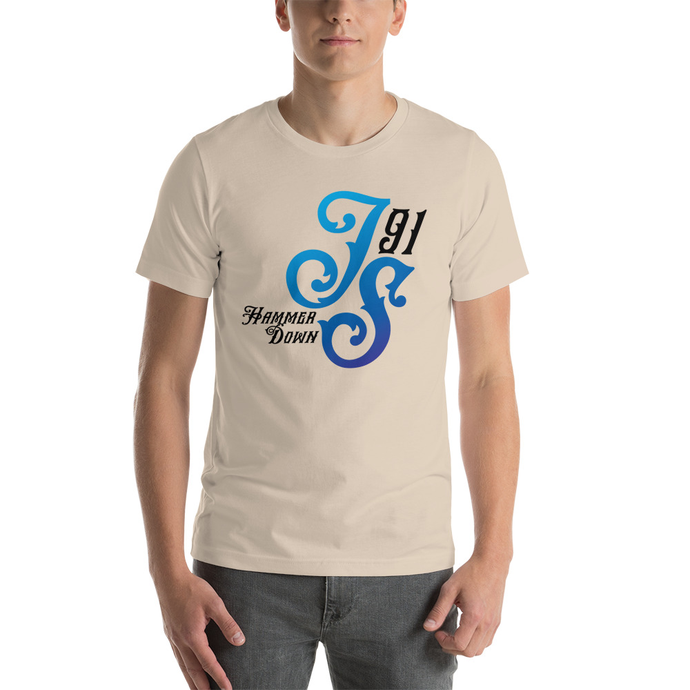 JS Hammer Down T-Shirt, Black Logo