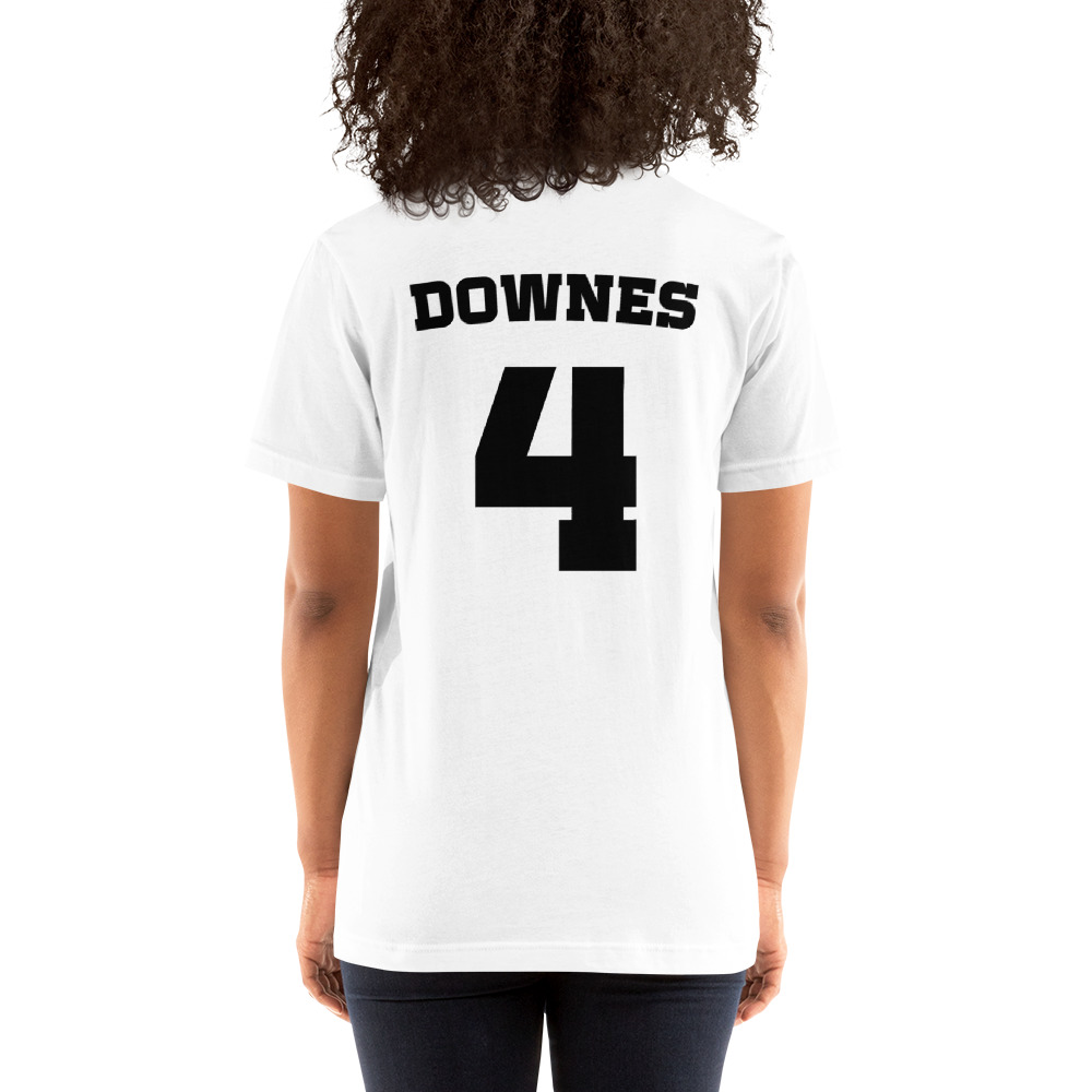 Downes 4 by Isaiah "Zay" Downes T-Shirt, Black Logo