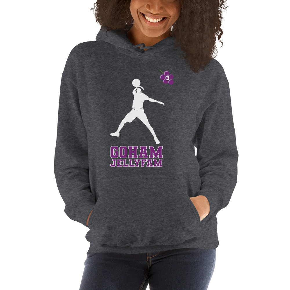 GoHamJellyFam White/Purple Logo, Hoodie