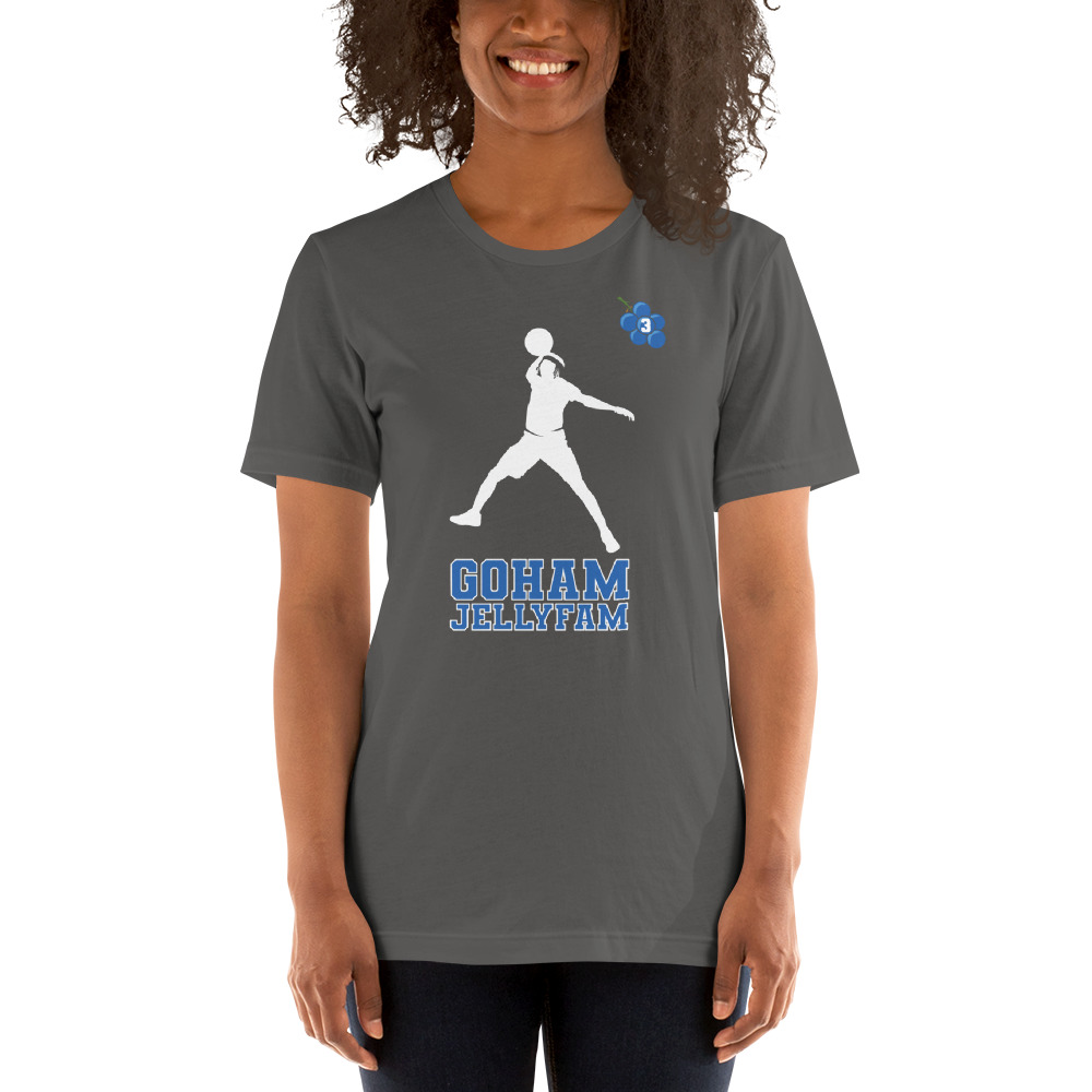 GoHamJellyFam White/Blue Logo, Tee