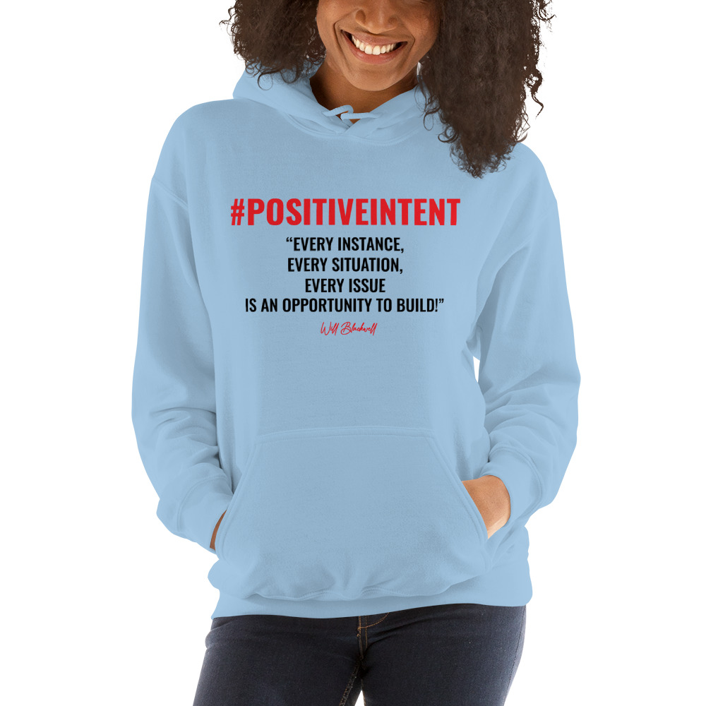 Forgiveness Culture By Will Blackwell Women's Hoodie, Blue Logo