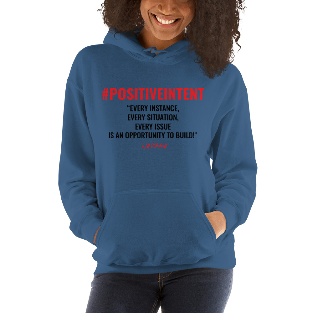 Forgiveness Culture By Will Blackwell Women's Hoodie, Blue Logo