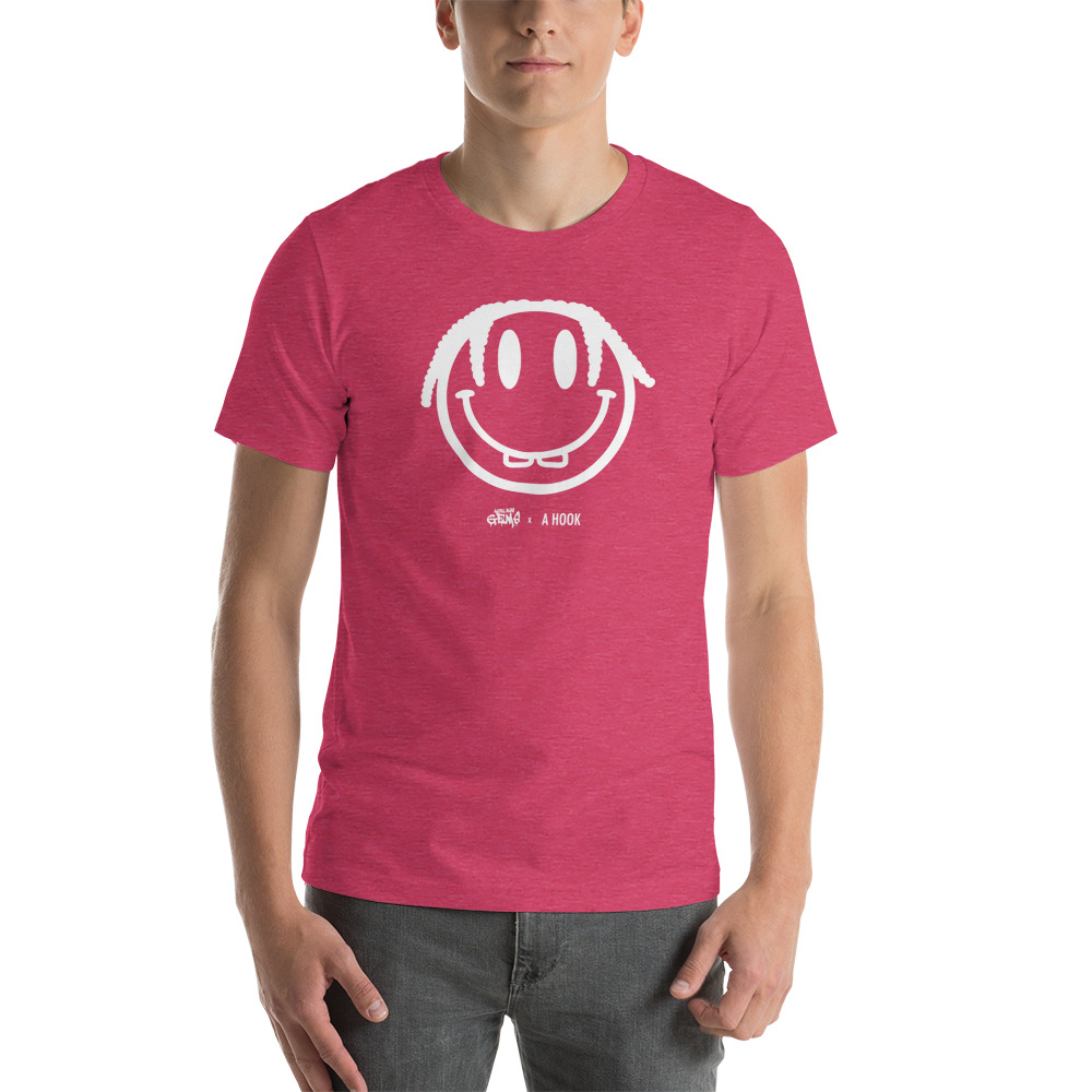 A Hook by MAWI, AG Smiley, White Men’s Tee on MILLIONS A Hook by MAWI, AG Smiley, White Men’s Tee