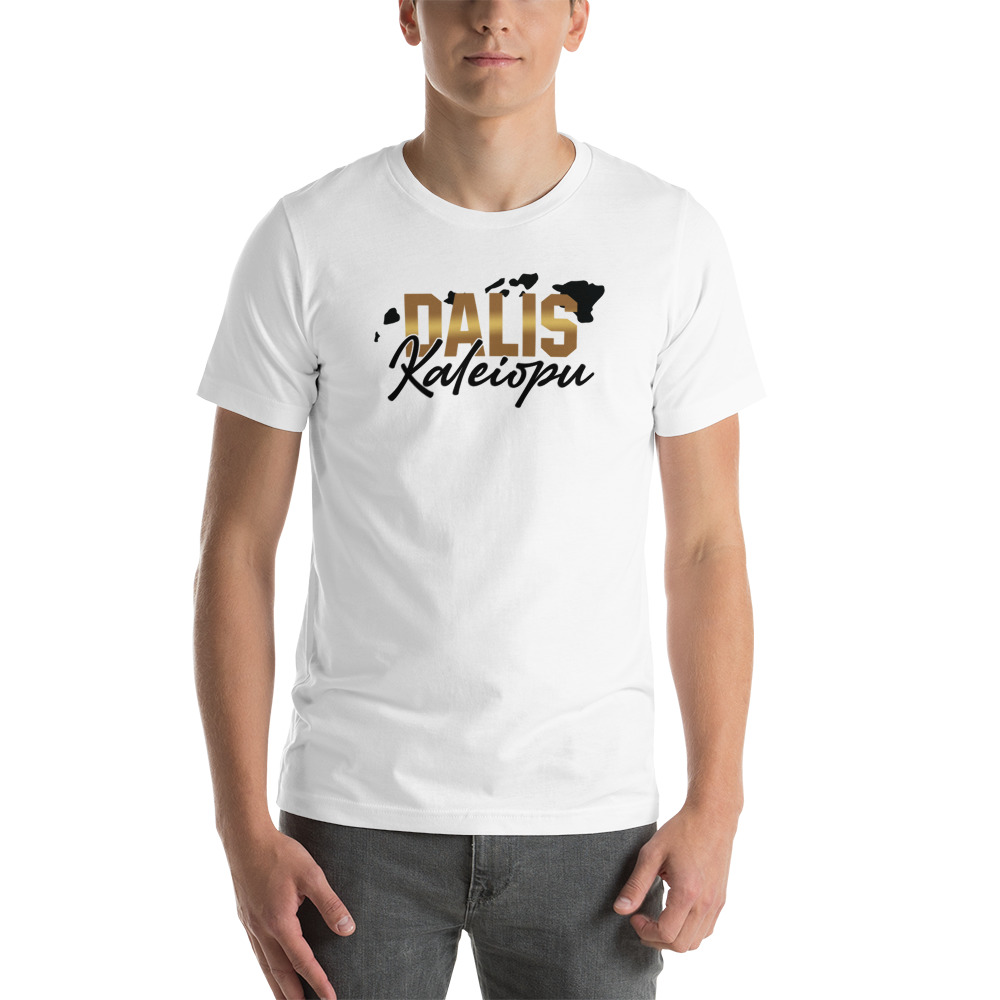 Dalis Kaleiopu Hawaii Map T-Shirt, Black Logo