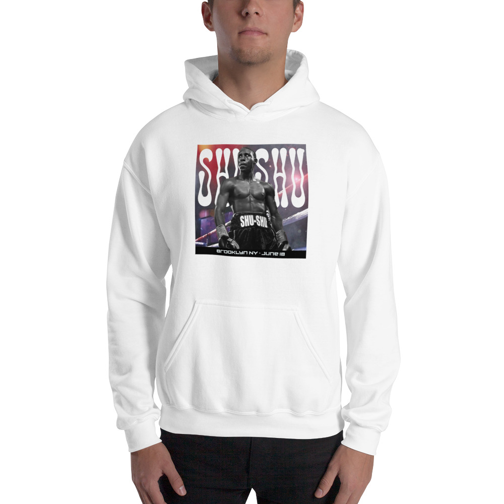 Bruce "ShuShu" Carrington NY 6.18.22 Men's Hoodie, White Logo