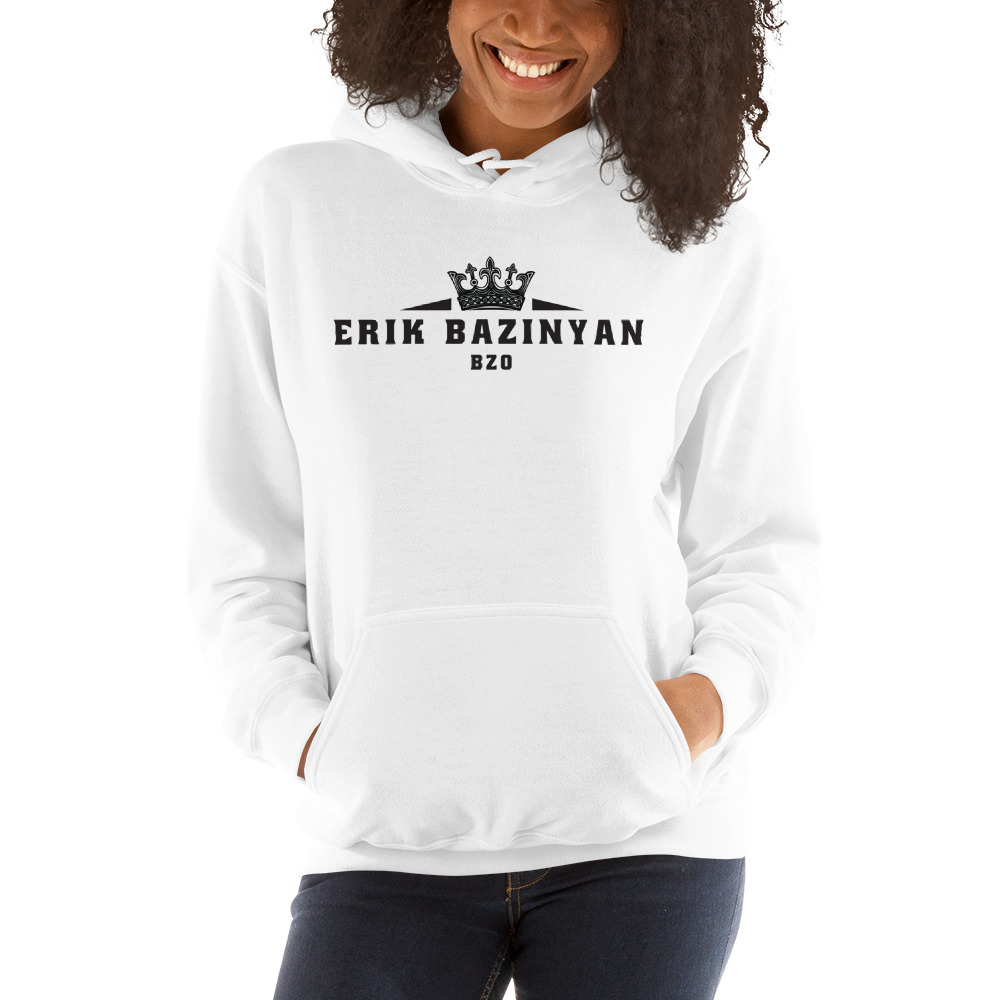 The Crown by Erik Bazinyan Hoodie, Black Logo
