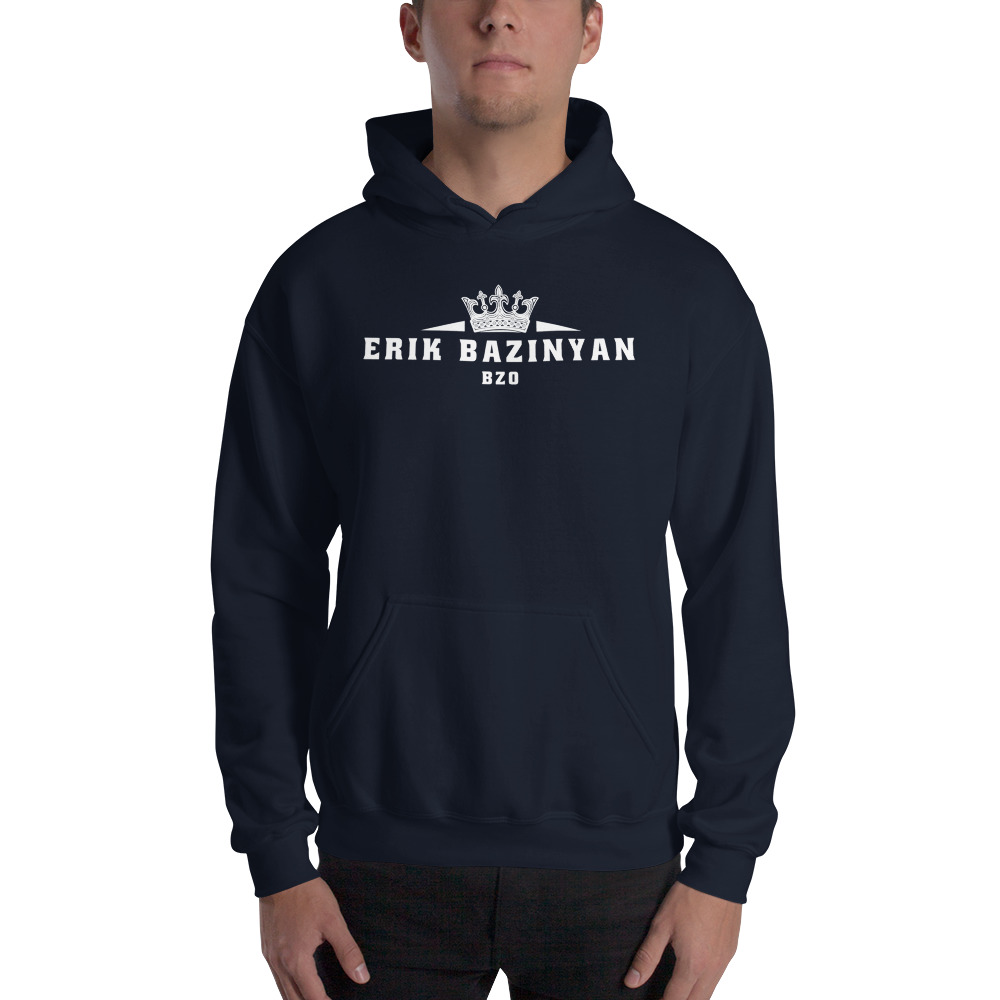 The Crown by Erik Bazinyan Hoodie, White Logo