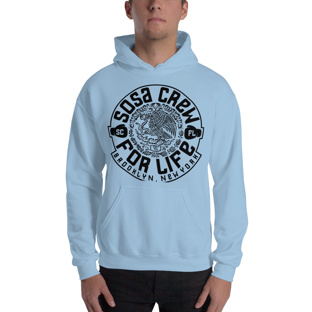 "Sosa Crew" By Aureliano Sosa Men's Hoodie Black Logo
