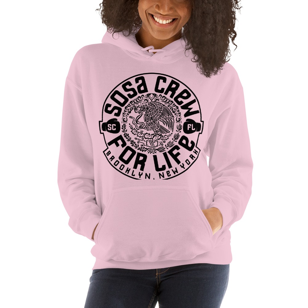 "Sosa Crew" By Aureliano Sosa Women's Hoodie Black Logo