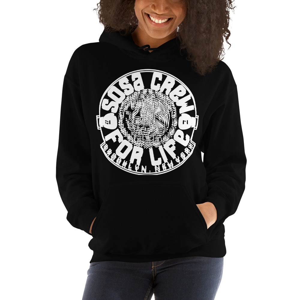 "Sosa Crew" By Aureliano Sosa Women's Hoodie White Logo