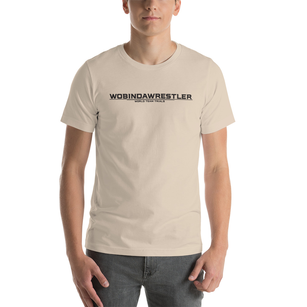 Wobindawrestler by Antonio Washington T-Shirt, Black Logo