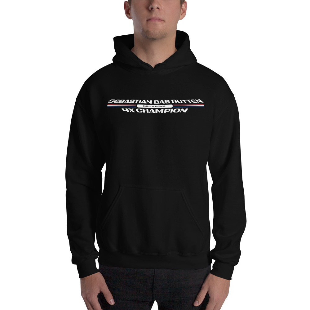 Sebastian Rutten 4X Champion Hoodie, White Logo