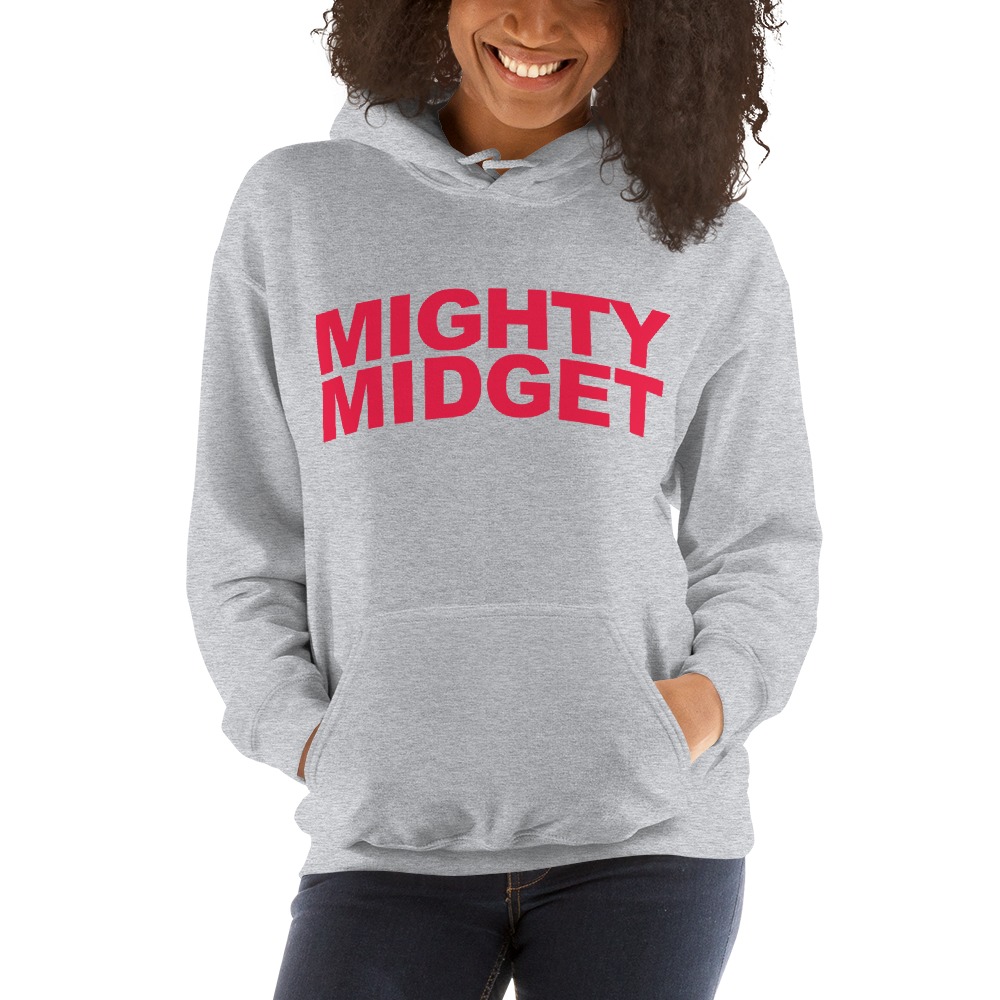 Mighty Midget by Tramaine Williams Hoodie, Red Logo