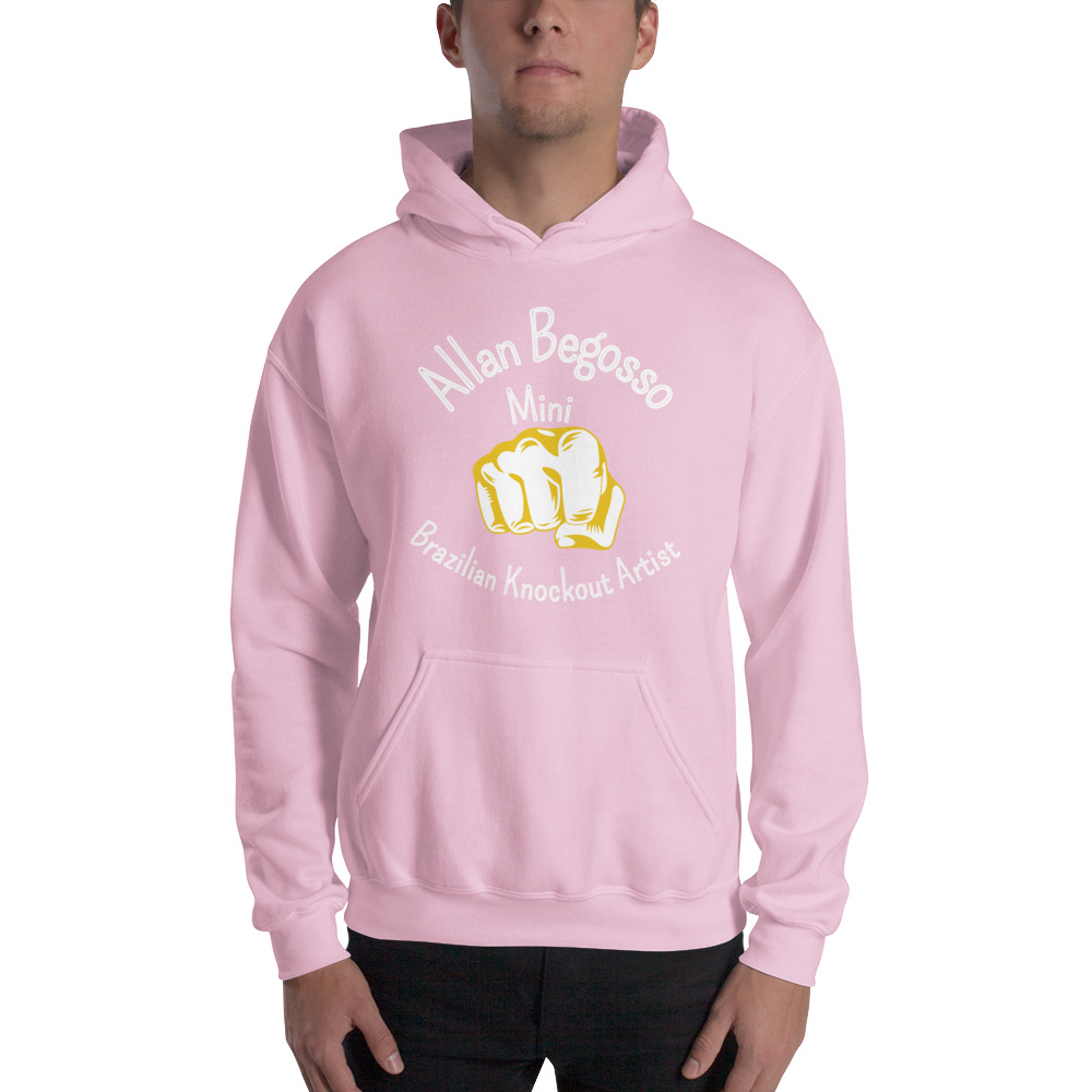 "Brazilian Knockout Artist" by Allan Begosso - Hoodie, Light Logo