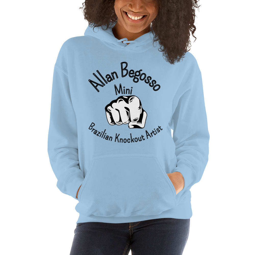 "Brazilian Knockout Artist" by Allan Begosso - Hoodie, Dark Logo