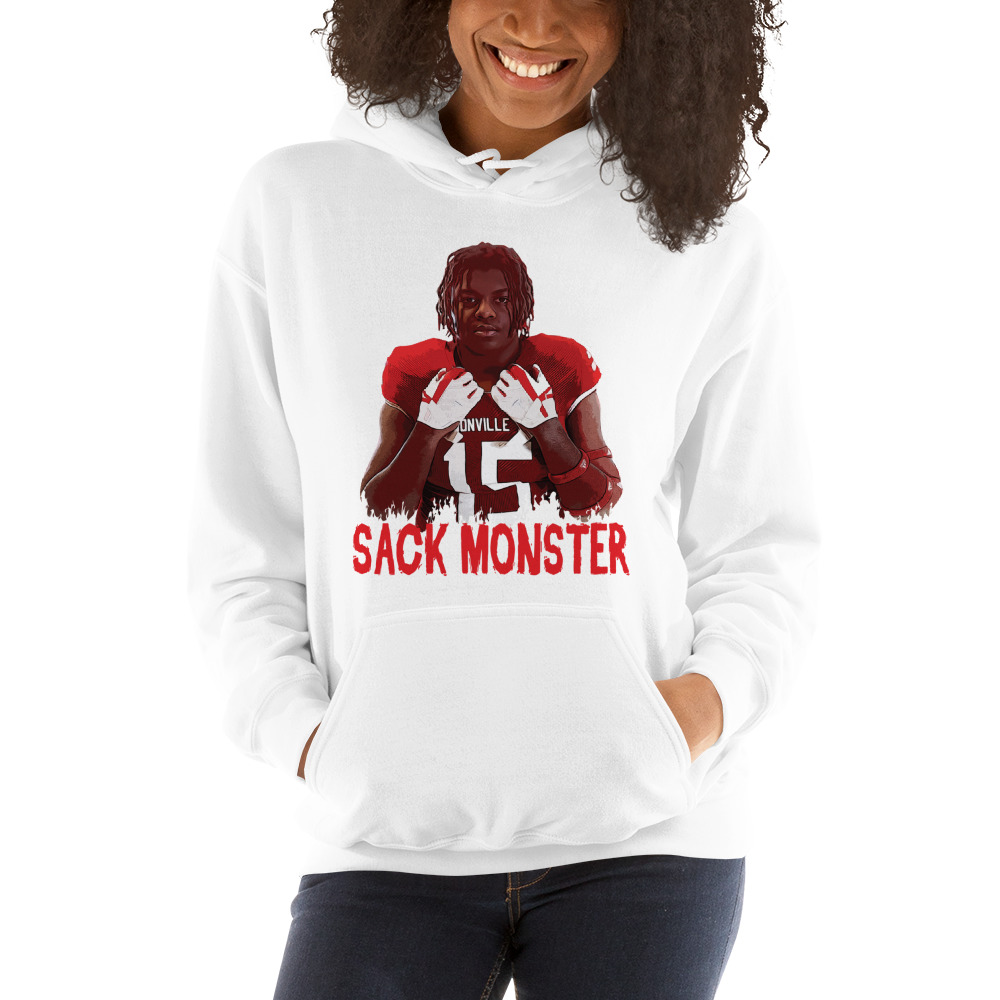 "Sack Monster" by Keyon Clark - Hoodie