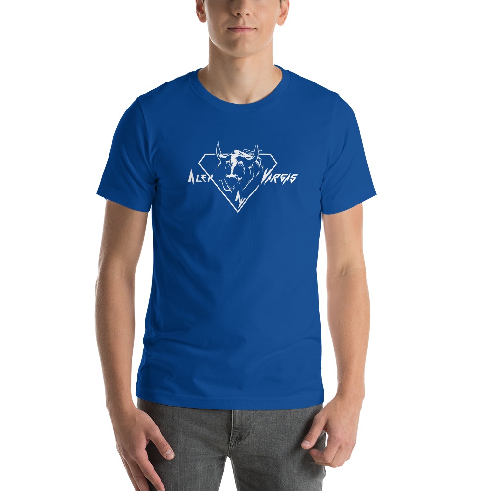 "El Toro" by Alex Vargas Men's T-shirt, White Logo
