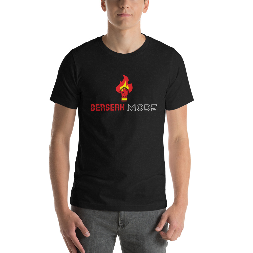 "Limited Edition" BERSERK MODE by Pryce Taylor T-Shirt, White Logo on MILLIONS "Limited Edition" BERSERK MODE by Pryce Taylor T-Shirt, White Logo