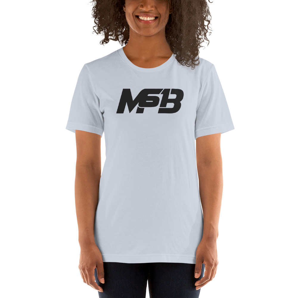 "MB61" by Michaela Boyle Women's T-Shirt, Black Log
