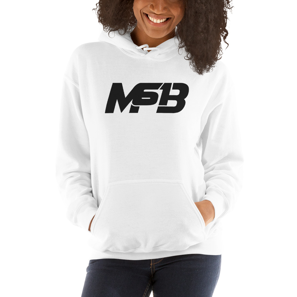 "MB61" by Michaela Boyle Women's Hoodie, Black Logo