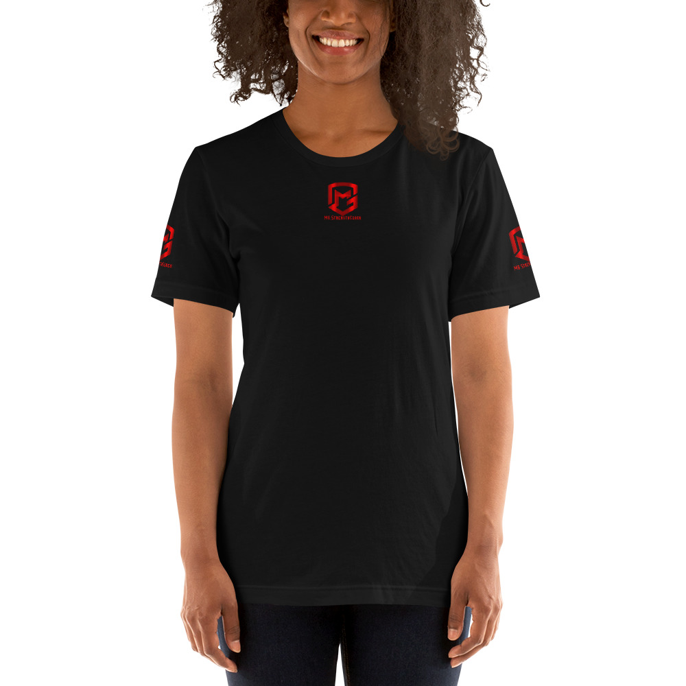 "Comp Tee" by MG Strength Coach - Shirt, Red Logo