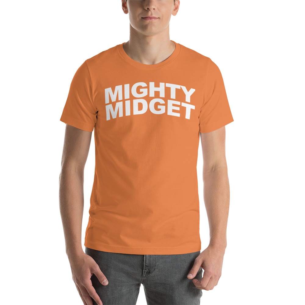 Mighty Midget by Tramaine Williams T-shirt, White Logo