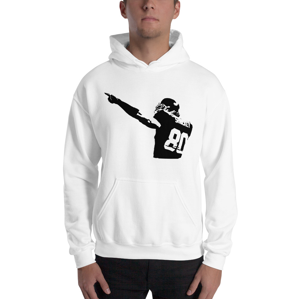 Jeremy Shockey by MAWI, Black Logo Men’s Hoodie on MILLIONS Jeremy Shockey by MAWI, Black Logo Men’s Hoodie