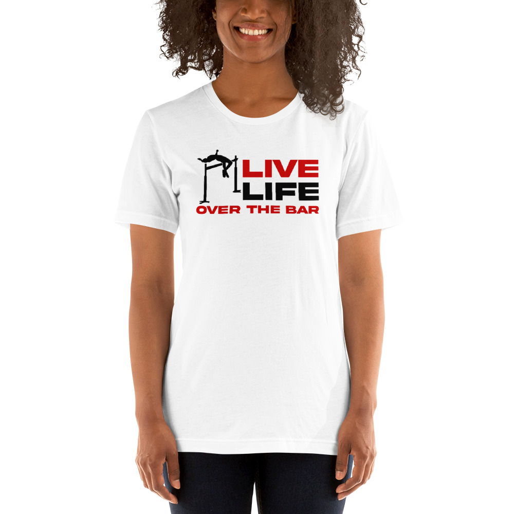 Live Life Over the Bar by Aiden Buendorf T-Shirt, Black Logo