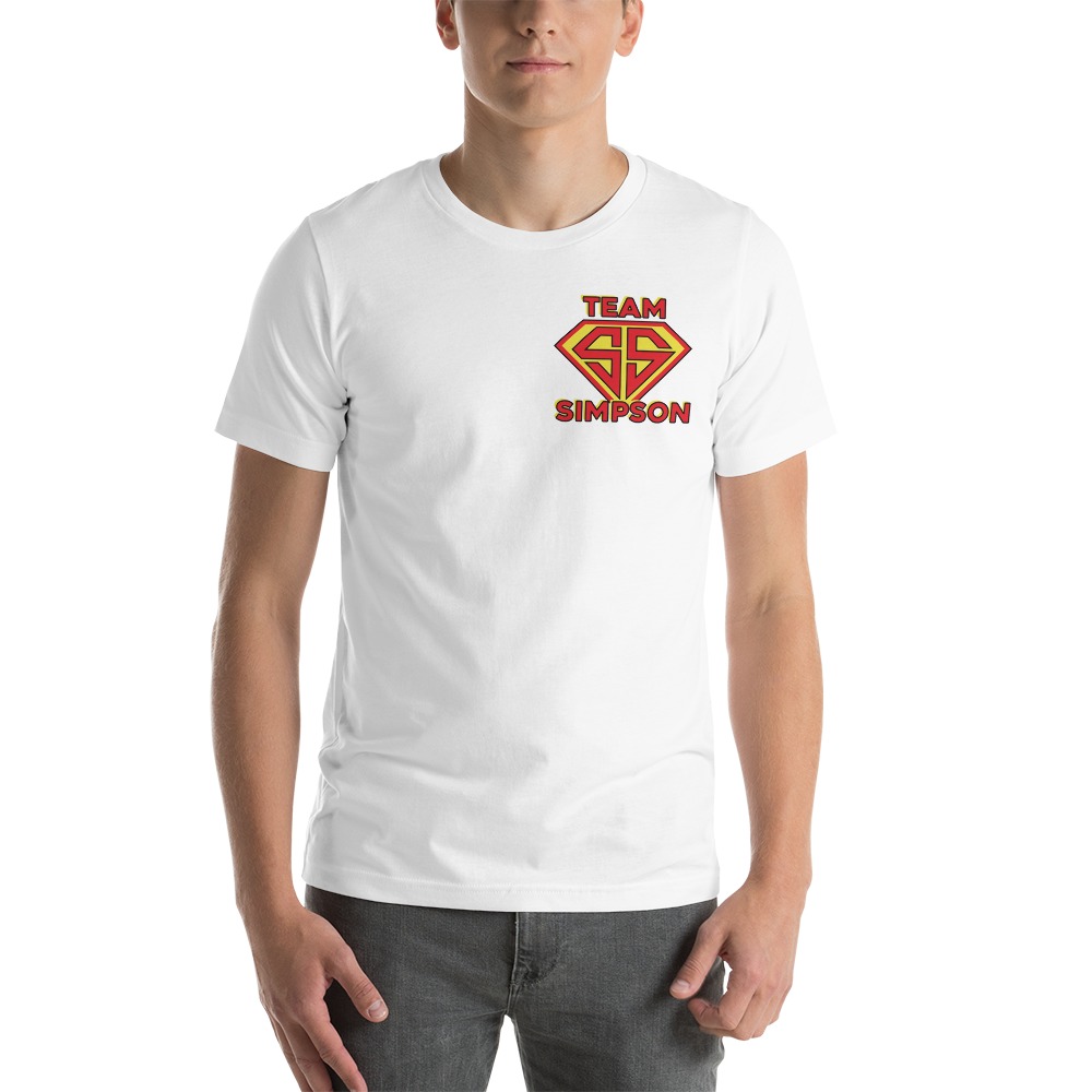 "Team Simpson" by Shawn So Sharp Simpson, Men's T-Shirt, Mini Logo