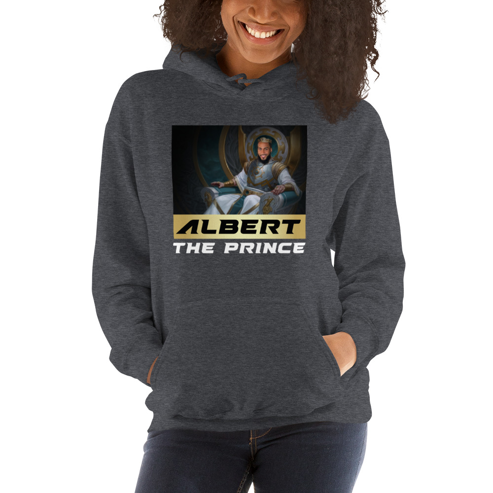 Albert The Prince Hoodie, White Logo on MILLIONS Albert The Prince Hoodie, White Logo