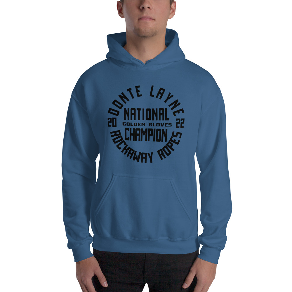   Donte Layne Rockway Ropes 2022 Men's Hoodie, Black Logo