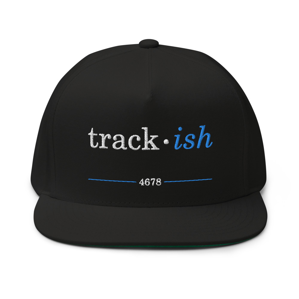 Track-ish 4678 Kevin Young Hat, White Logo on MILLIONS Track-ish 4678 Kevin Young Hat, White Logo
