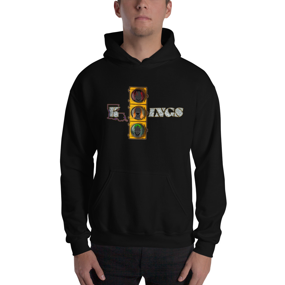 'LSU Bling Stoplight' by Jalen Mills x MAWI, Men's Hoodie