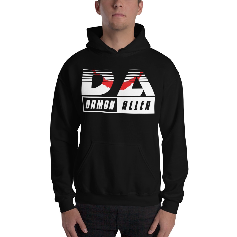Damon Allen ’s Hoodies, Light Logo with Red