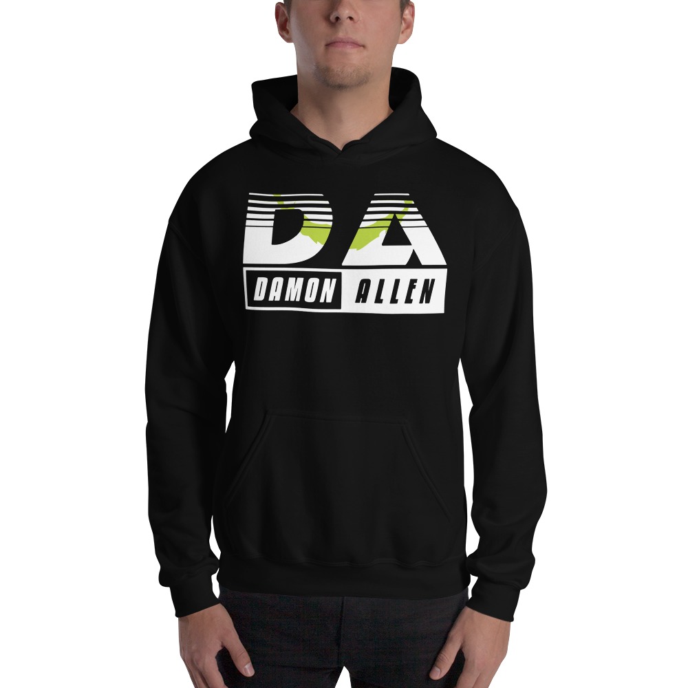 Damon Allen ’s Hoodies, Light Logo with Green