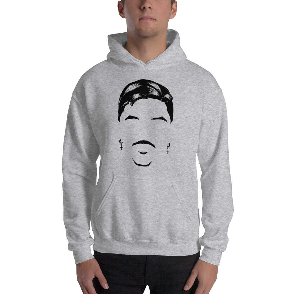 LIMITED EDITION Andy Borregales Hoodie, Black Logo