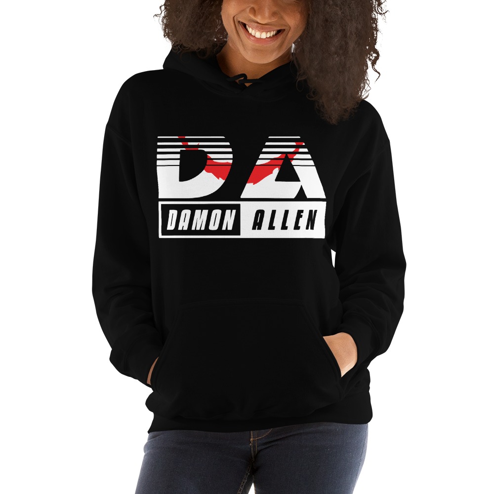 Damon Allen ’s Hoodies, Light Logo with Red